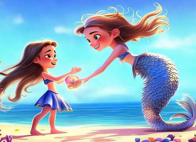 播放儿童故事美人鱼的故事；少儿故事美人鱼