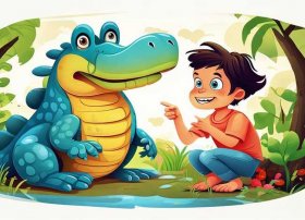 鳄鱼儿童故事英语版 鳄鱼英语绘本故事