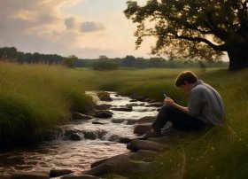 自创故事，自创古诗四句