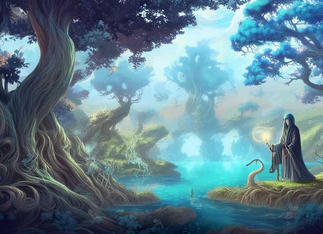 神话故事绘画、神话故事绘画图