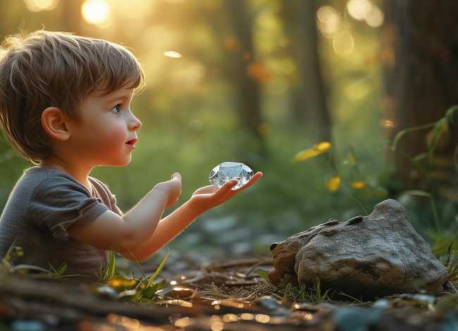 儿童故事钻石与蟾蜍；钻石与石头寓言故事