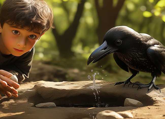 儿童故事1分钟，儿童故事1分钟乌鸦喝水