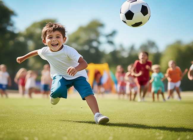 小男孩踢足球故事 - 小男孩踢足球的故事
