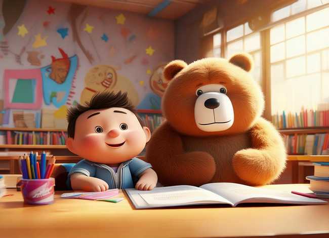 儿童故事贝贝上学，贝贝熊上学故事简介