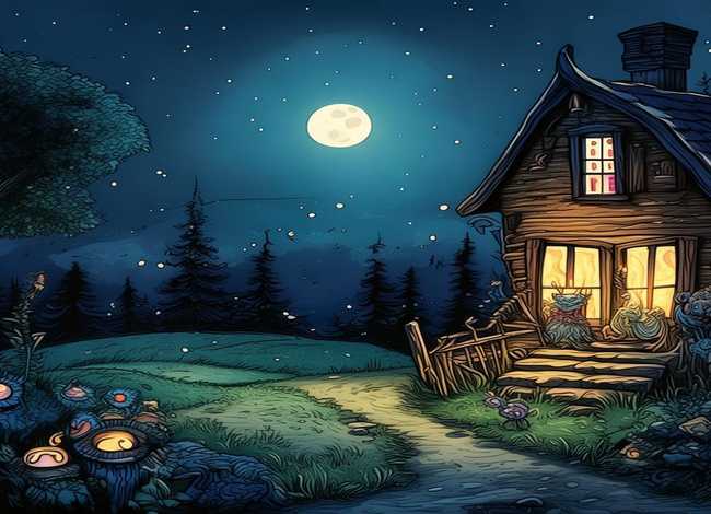 夜晚故事绘本（夜晚故事绘本图片）