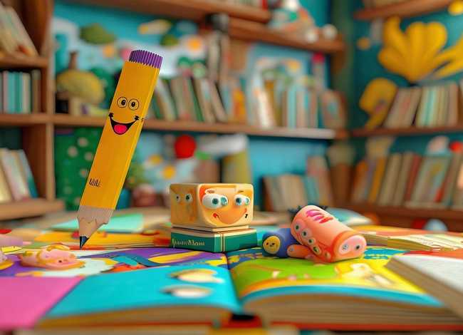 儿童故事文具的家，文具的家故事视频