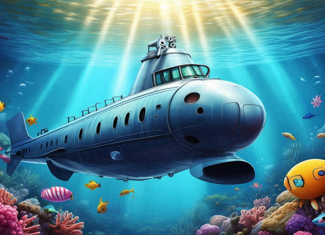 潜水艇的小故事 - 潜水艇在海底探险的小故事