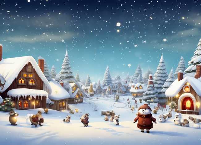 冬天来了童话故事，冬天来了故事图片