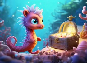 海马故事儿童100字（关于海马的小故事100字）