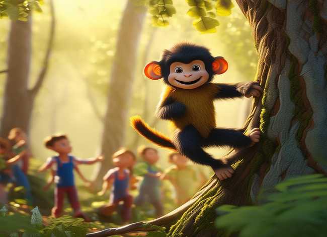 猴子爬山儿童故事，关于小猴子爬山的幼儿园故事简短