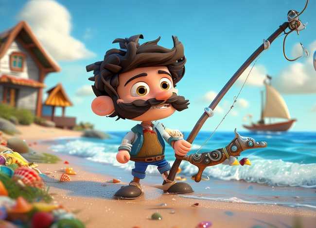 渔夫的故事儿童 - 渔夫的故事动画片 渔夫的故事儿童 - 渔夫的故事动画片