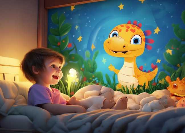儿童睡前故事幸福的恐龙 - 恐龙的睡前故事幼儿故事