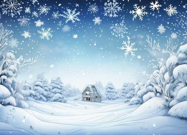 雪花的故事绘本图片，雪花的故事绘本图片简笔画