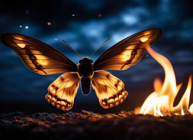 飞蛾扑火的故事寓意、飞蛾扑火的故事寓意和象征