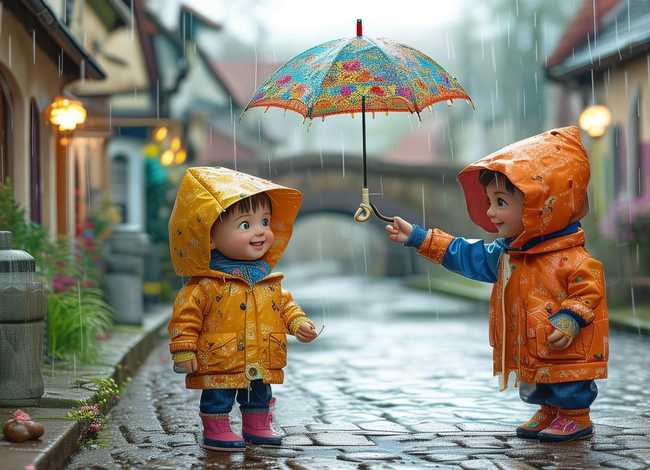 借雨伞的故事儿童 雨天借伞的故事