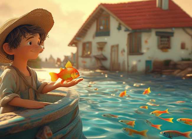 儿童故事金鱼和渔夫的故事；少儿故事渔夫和金鱼的故事