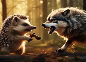 投稿小故事 投稿小故事100字左右小刺猬 勇斗大灰狼的作文