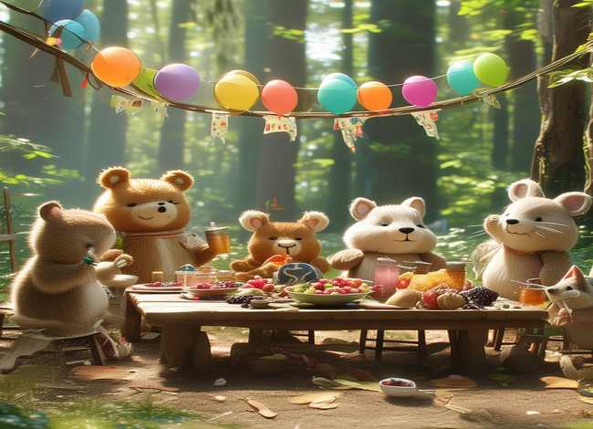 儿童故事小熊请客、小熊请客幼儿故事