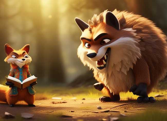儿童故事大灰狼和狐狸；我想听大灰狼和狐狸的故事