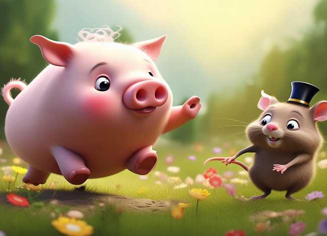 小猪和老鼠一起玩的图片 小猪和老鼠一起玩的图片卡通