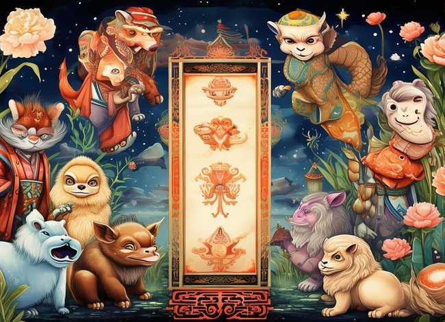 十二生肖的故事图片ppt，十二生肖的故事图片英文