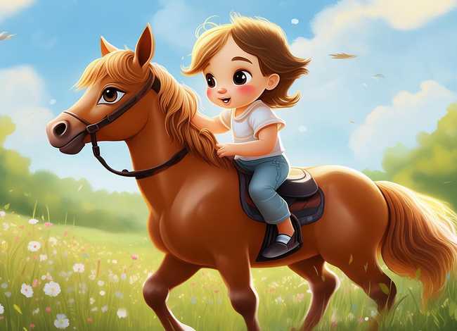 马的故事0-3岁儿童 - 马的幼儿故事