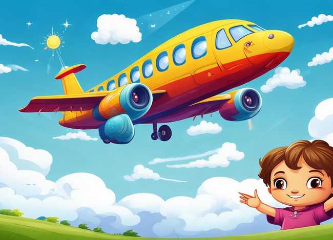 关于飞机的儿童故事图片，关于飞机的故事幼儿故事
