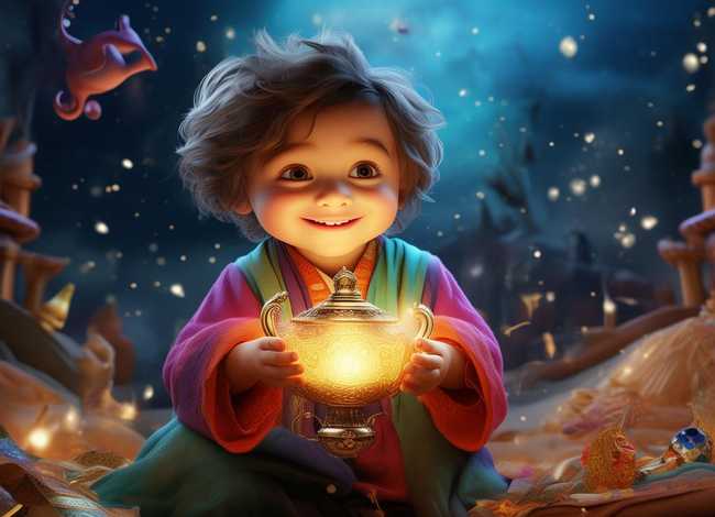阿拉丁神灯故事儿童 - 少儿故事阿拉丁神灯