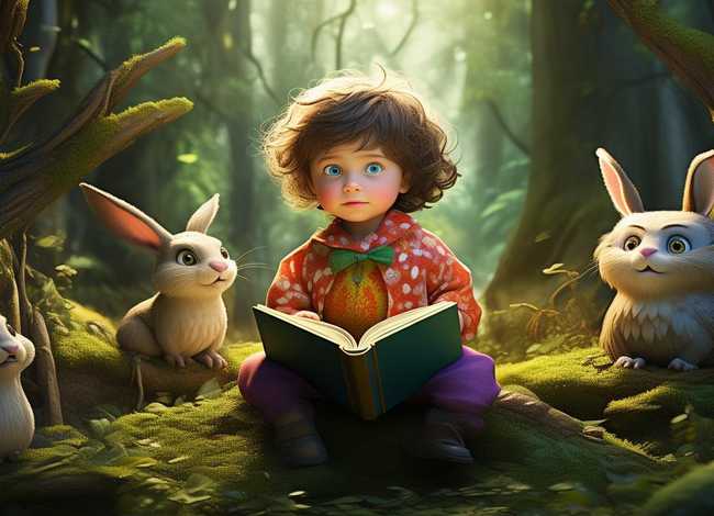 一个儿童的故事表演 - 一个幼儿故事