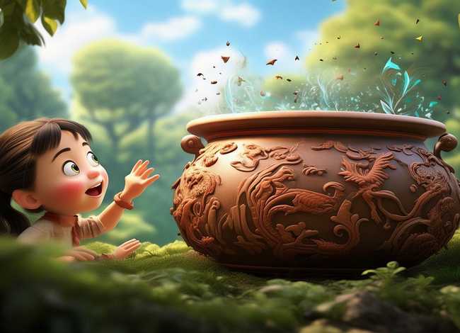 《聚宝盆》故事绘本（《聚宝盆》故事绘本图片）