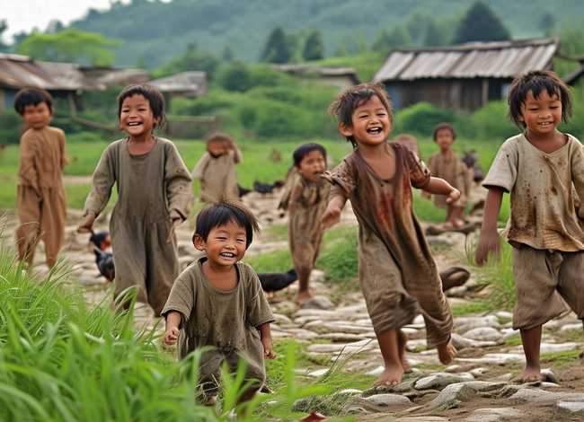 农村儿童生活照片图片大全；农村儿童生活照片图片大全集