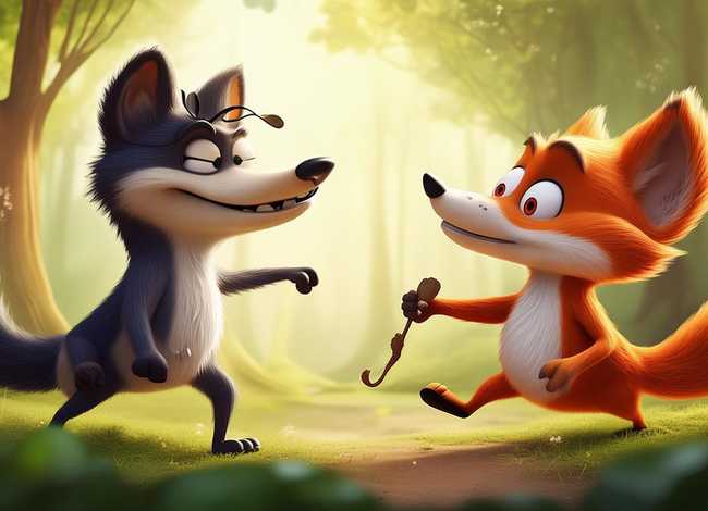 儿童故事狼和狈视频、成语故事狼和狈