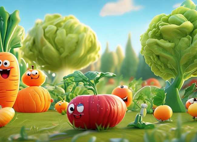 水果蔬菜的故事书 - 关于蔬菜和水果的故事