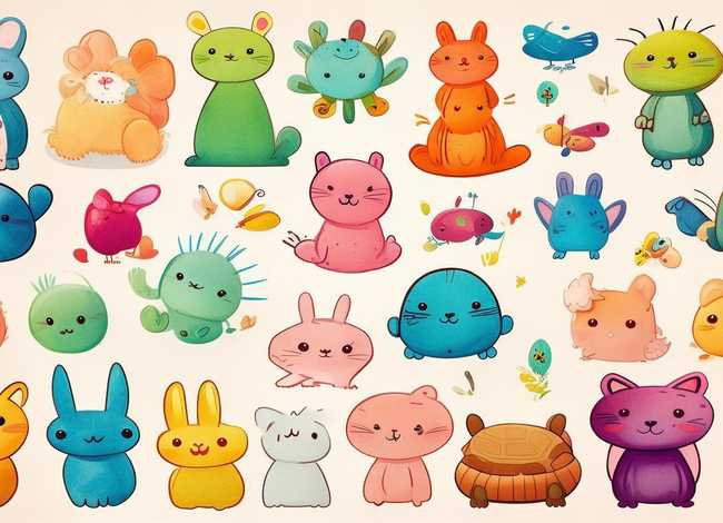 儿童小动物简笔画大全，儿童小动物简笔画大全 可爱 卡通