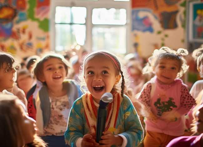 幼儿儿童讲故事表演，幼儿园讲故事表演