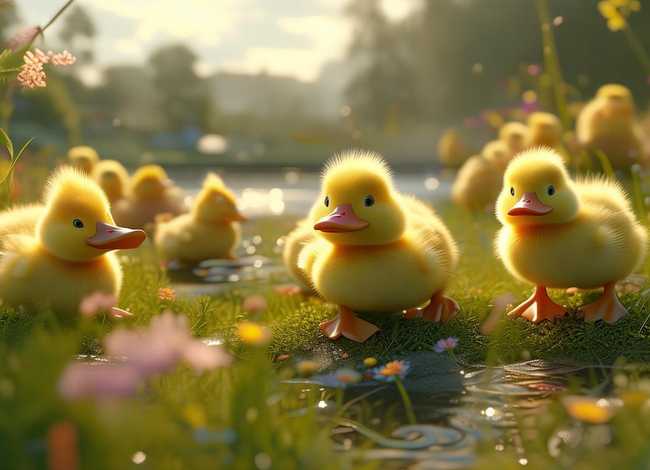 儿童故事小鸭子找妈妈 - 幼儿故事小鸭子找妈妈