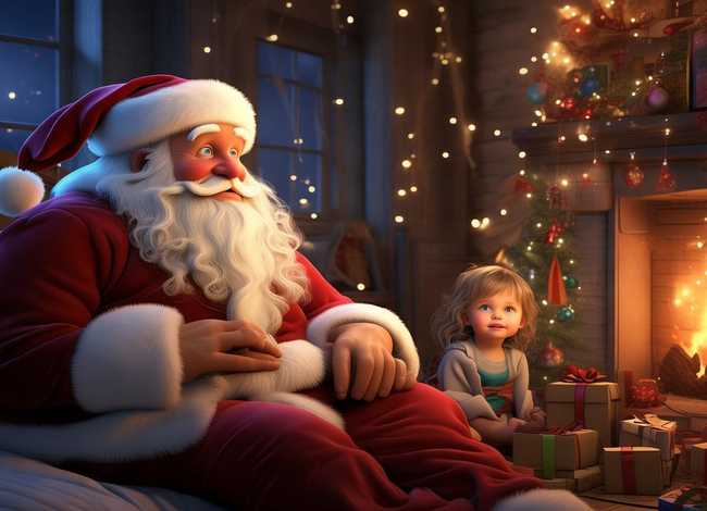 圣诞老人的故事儿童版睡前故事 - 圣诞老人的睡前小故事