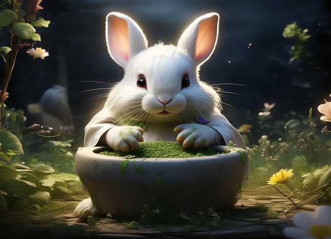 儿童玉兔捣药的故事 玉兔捣药的故事50