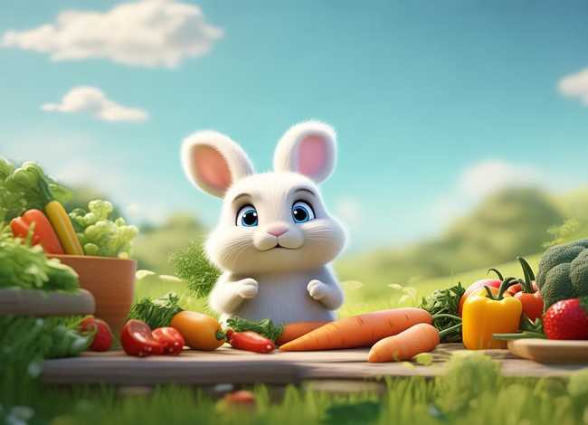 幼儿故事引导 - 幼儿故事引不挑食的小白兔