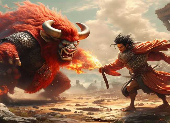 牛魔王大战孙悟空儿童故事；孙悟空大战牛魔王故事西游记