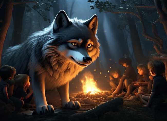 播放狼外婆的故事、播放狼外婆的故事英文