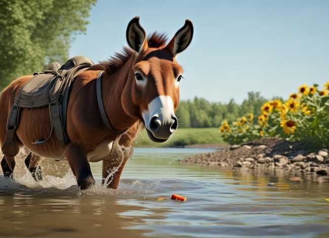 驴过河的寓言故事；驴过河的寓言故事和图片