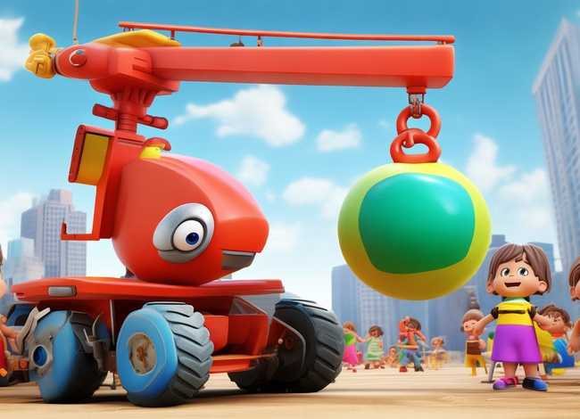 吊车儿童视频动画片 吊车少儿动画视频
