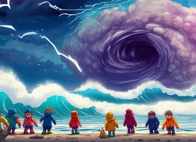 台风故事儿童视频；台风中的故事