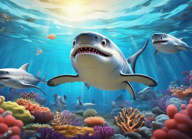 大鲨鱼儿童故事，大鲨鱼的幼儿故事