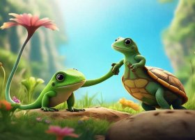 儿童故事小壁虎借尾巴ppt模板 部编版一年级语文《小壁虎借尾巴》ppt下册