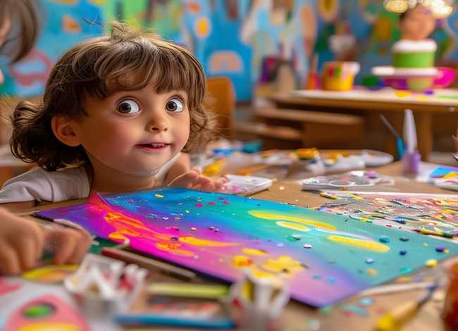 绘本故事儿童画；涂鸦班《萤火虫》《爱的蛋糕》作品点评