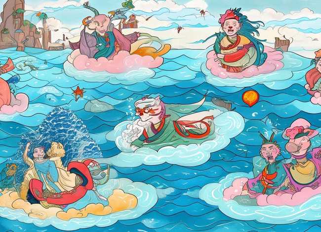 八仙过海儿童故事视频；改写八仙过海成语故事