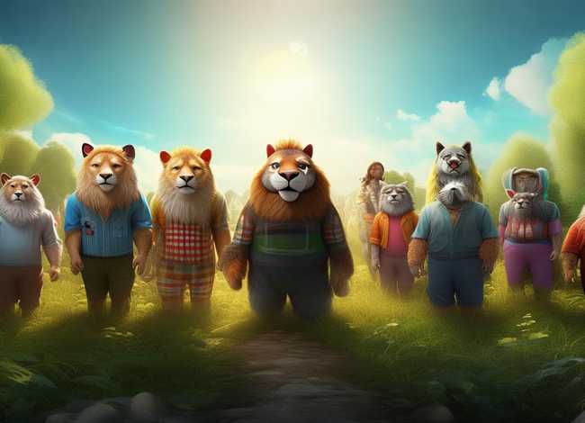 励志动物动画片、一部有人有动物头人身的励志动漫是什么 如图