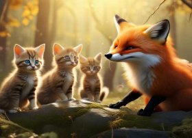 儿童故事猫和狐狸的故事，猫和狐狸的寓言故事